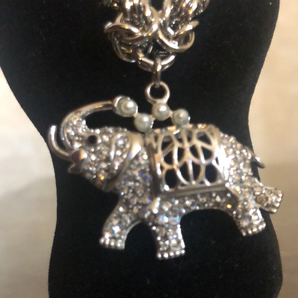 Stainless Steel Bolo Elephant Bracelet…Elephant Trunk-Up for Good Luck! - Picture 2 of 4